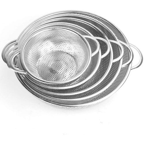 Stainless Steel Metal Sieve - 5 Pieces