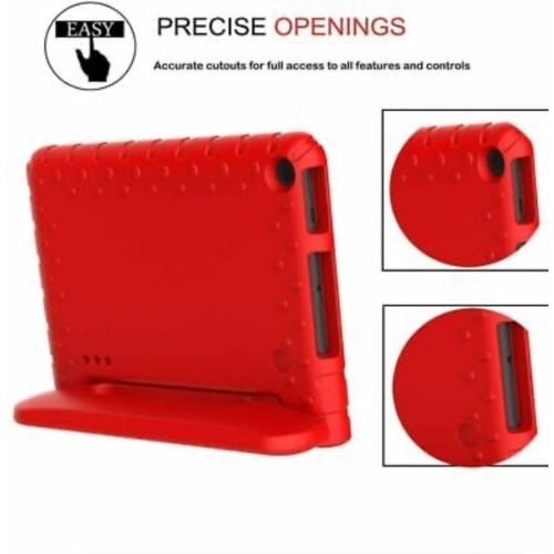 Stand Case Cover For Amazon Kindle Fire 7 / Fire Hd 8 Tablet Shockproof - Red