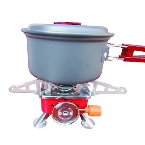 Outdoor Auto Ignition Foldable Camping Gas Cooker - Free Gas Included