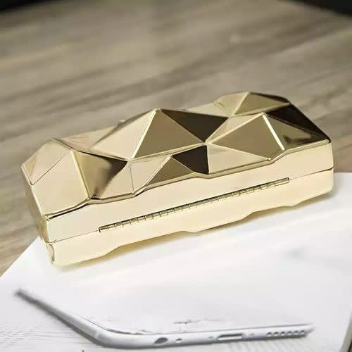 Metallic Clutch Purse - Gold - 6 x 4 inches