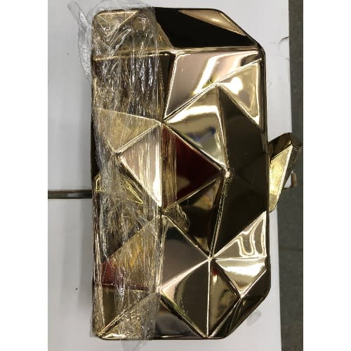 Metallic Clutch Purse - Gold - 6 x 4 inches