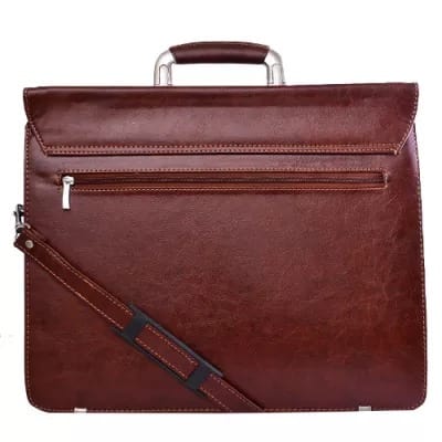 Leather Briefcase - Brown