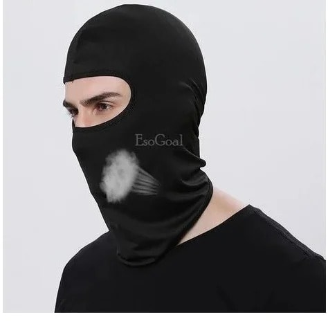 Sunscreen Wind Proof Breathable Facemask - Black
