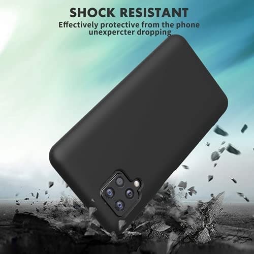 Silicone Back Cover For Samsung A12 Black