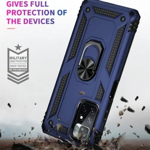 Rugged Protective Back Cover For Redmi Note 11s - Blue