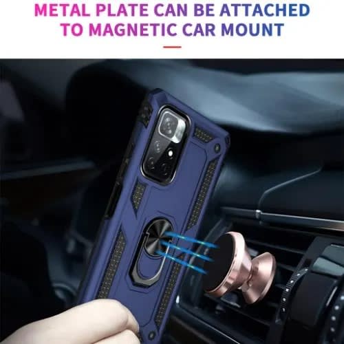 Rugged Protective Back Cover For Redmi Note 11s - Blue
