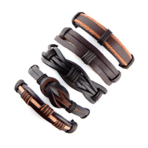 Unisex Braided Bracelet-5 Pieces