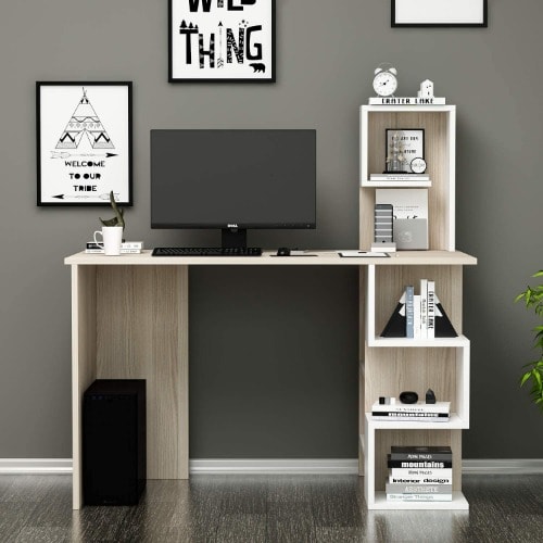 Writing Table With Shelves In Modern Design