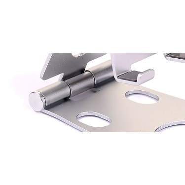 Foldable Desktop Phone Stand Holder- Silver
