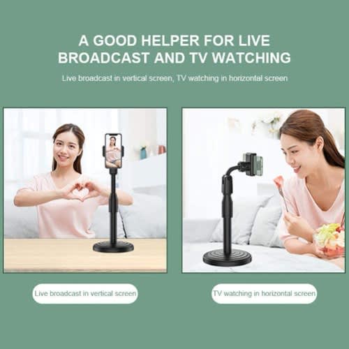 Multi-functional Retractable Mobile Phone Stand For Live Broadcast Desk Table Clip