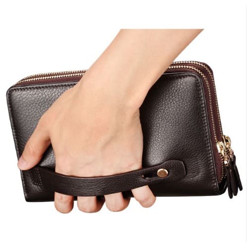 Women's Wallets With Coin Pocket - Brown