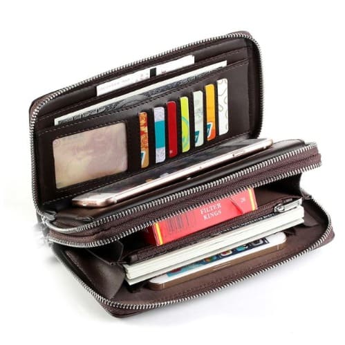 Women's Wallets With Coin Pocket - Brown