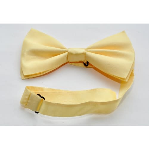 Men's Plain Yellow Bow Tie Mbt-690