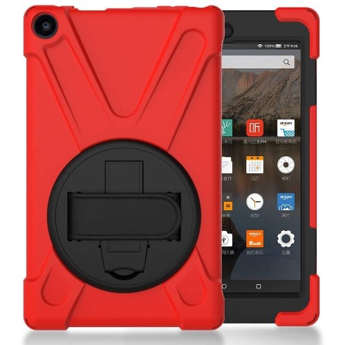 32gb Storage Fire Hd Tablet With Alexa - 8" - 2gb Ram - Red Rotation Proof Case