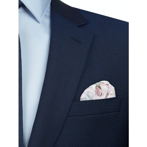 Pocket Square Made With Liberty Fabric Pink Kew Road Print