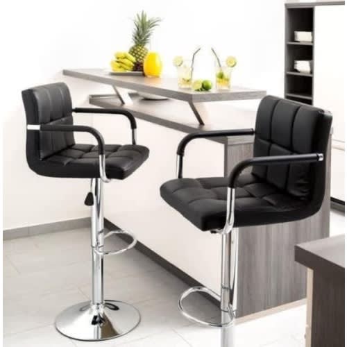 Adjustable Height Bar Stool - Set Of 2