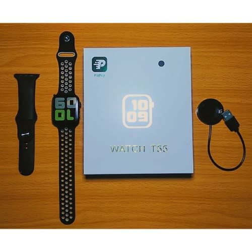 T55 Smart Watch Phone Call, Media Messages, Fitness Tracker