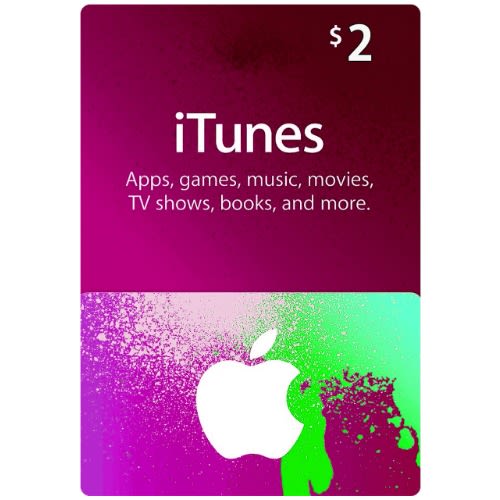 iTunes USA $2 Gift Card