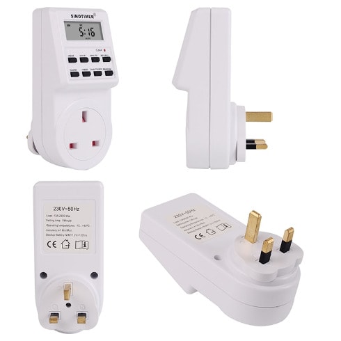 Digital Weekly Programmable Electrical Wall Plug- Socket Timer Switch Outlet 220v