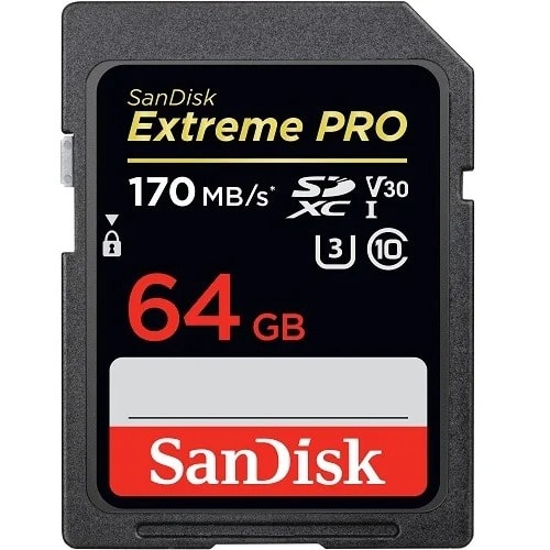 Extreme Pro 64GB Uhs-i Sdxc Memory Card - 170mb/s