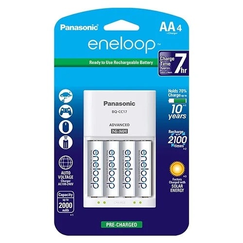 Advanced Individual Cell Battery Charger Pack With 4 Aa