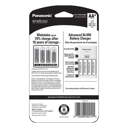 Advanced Individual Cell Battery Charger Pack With 4 Aa