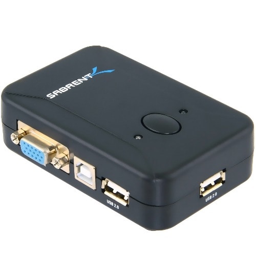 2-port USB 2.0 And Vga/svga Kvm Switch Box With 2 Sets Of Cables