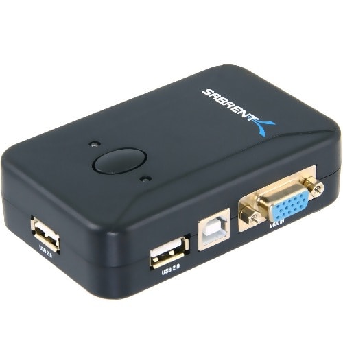 2-port USB 2.0 And Vga/svga Kvm Switch Box With 2 Sets Of Cables