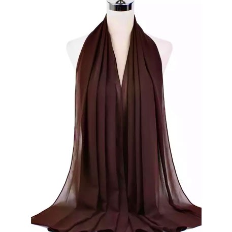 Chiffon Veil - Coffee Brown