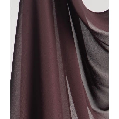 Chiffon Veil - Coffee Brown