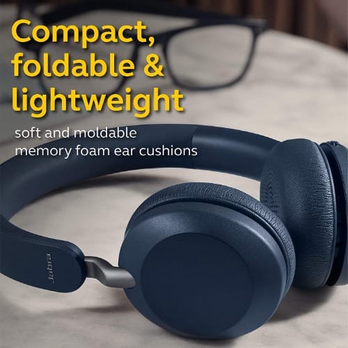 Elite 45h Best-in-class Wireless Headphones, Navy - Biggest Speakers