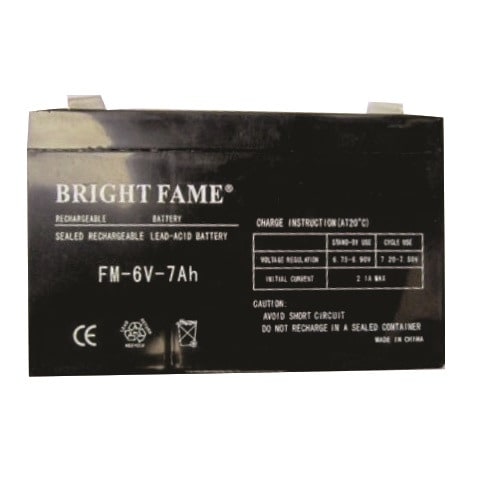 Bright Fame 6V 7AH FAN Rechargeable Battery