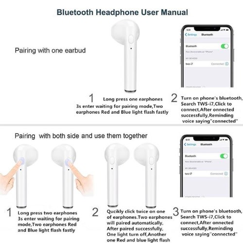i7s TWS Wireless Bluetooth Earpod