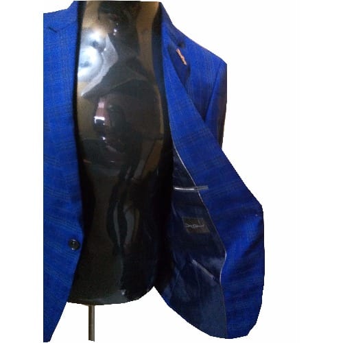 Check Blazer - Blue