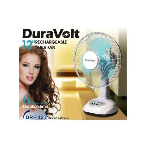 12'' Rechargeable Fan Drf-12t + Free Extension
