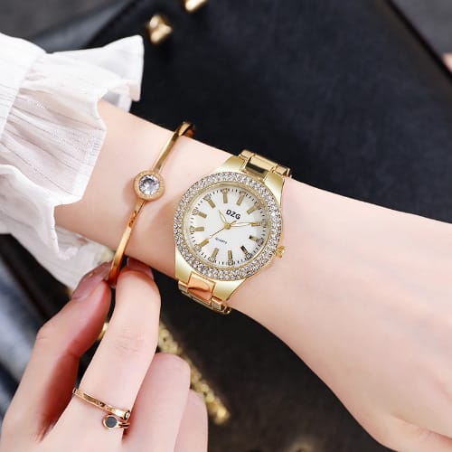 Women Fashion Bracelet Watch Gold
