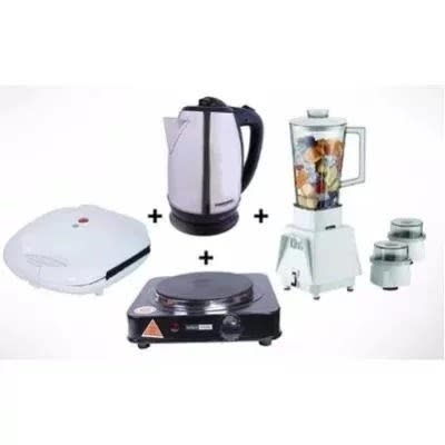 Kitchen Appliance Bundle - Kettle - Blender - Hotplate & Sandwich Maker