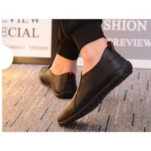 Men Black Leather Shoe