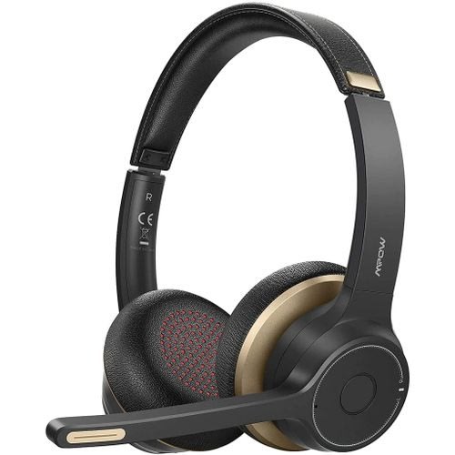 Hc5 V5.0 Bluetooth Headset With Dual Mic - 22hrs Talk Time With For Call Center