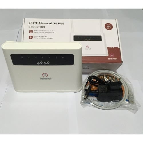 Telenet 4g Lte Universal 300 Mbps Cpe Wifi Router With Backup Battery For All Networks