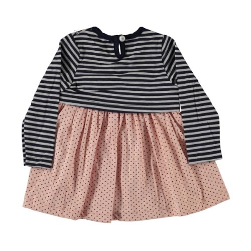 Baby Girl Dress Teddy Salmon