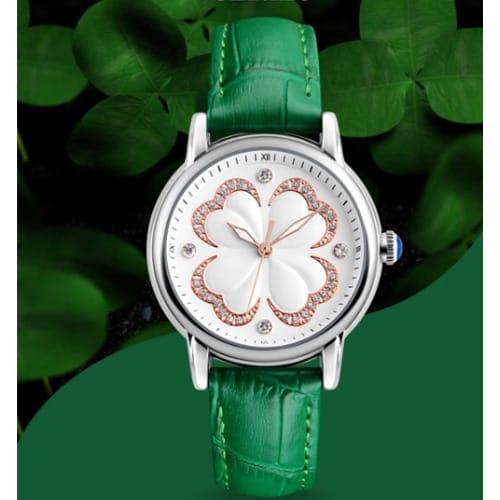 Clover Dial Wristwatch - Green