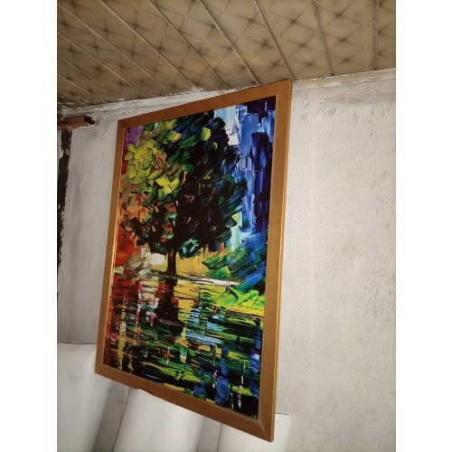 3 In 1 Abstract Framed Canvas