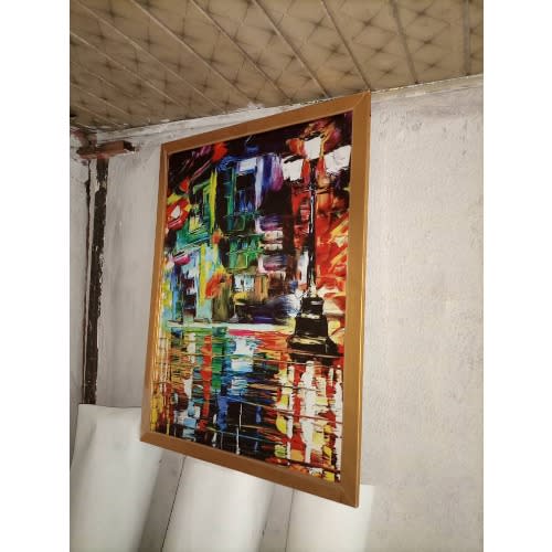 3 In 1 Abstract Framed Canvas