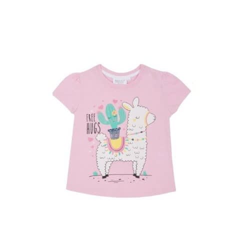 Giris Printed Girls Free Hug T-shirt