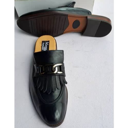 Rugged Leather Half-shoe
