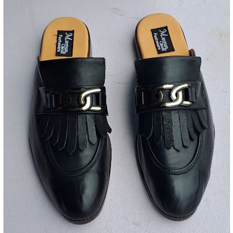 Rugged Leather Half-shoe