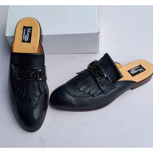 Rugged Leather Half-shoe