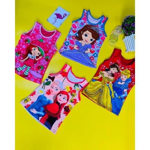 Girl's Character Singlet - 6 In 1