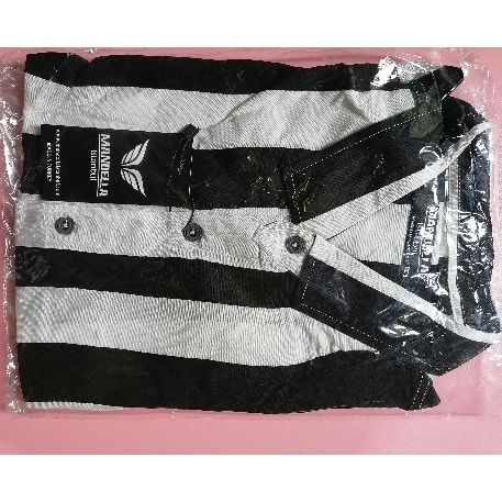 Men's Turkey Vintage Long-sleeved Shirt - White/ Black